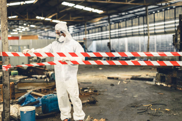 Professional Biohazard technician working in Lakeview, NY